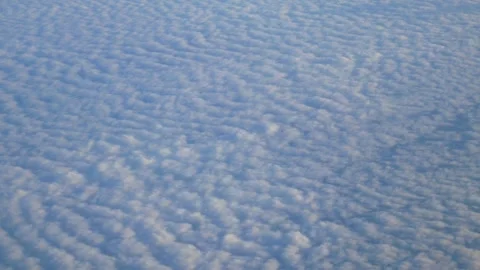 Aerial View of Altocumulus Cloud Formation Texture Stock Footage 311529063