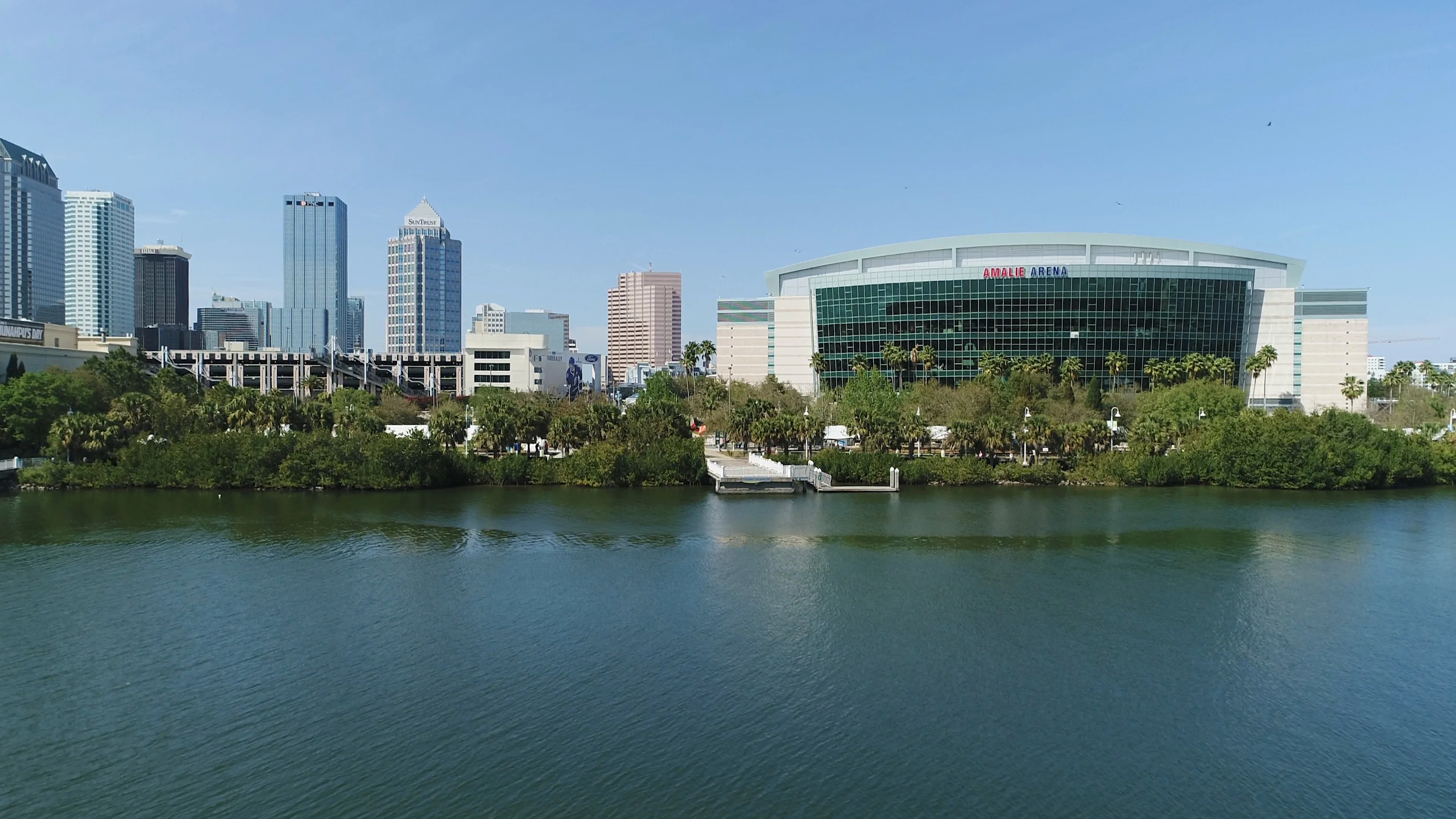 Amalie Arena - Tampa, Florida - 4k Drone Footage 