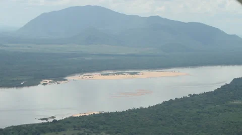 Aerial view of the Amazon River Stock Footage 29477223