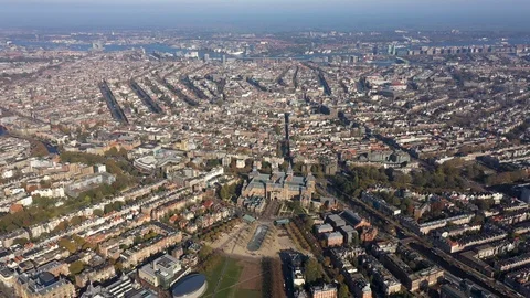 Aerial View of Amsterdam Stock Footage 119057890