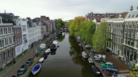 Aerial View of Amsterdam Stock Footage 237985413