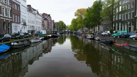 Aerial View of Amsterdam Stock Footage 237985448