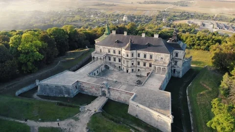 Aerial view of ancient castle. Stock Footage 160217849