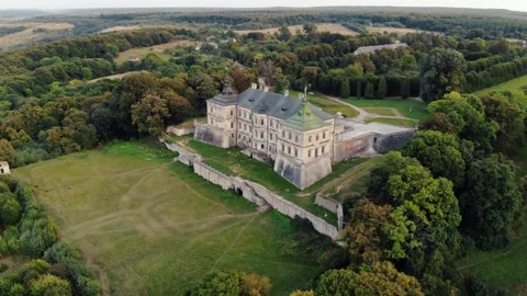 Aerial view of ancient castle. Stock Footage 162176314