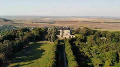 Aerial view of ancient castle. Stock Footage 162912400