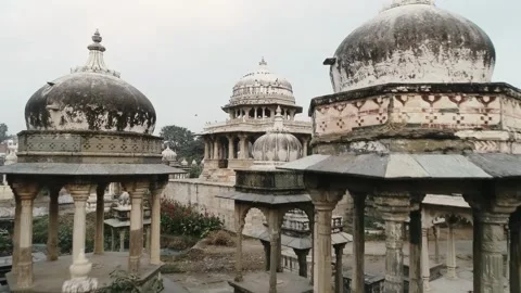Aerial view of ancient fort Stock Footage 293139002