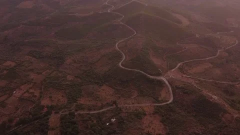 Aerial view of Ancient Messini wall ruins Video stock 143949207