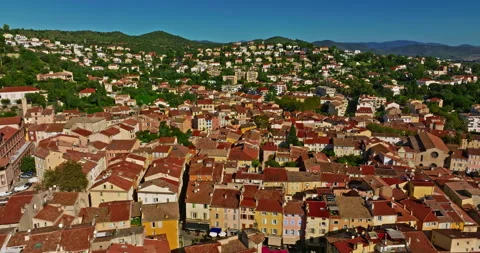 Aerial view of ancient streets and houses of the historic center of the city of Stock Footage 309603869
