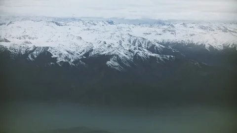 Aerial View of the Andes Mountain Range Video stock 87768759