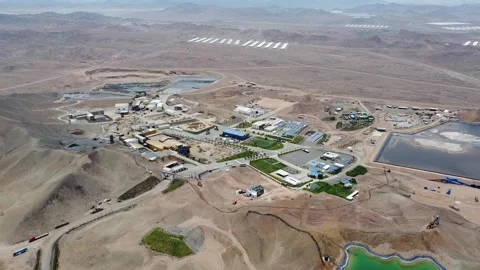 Aerial view of antamina mining complex in ancash peru Stock Footage 337788870