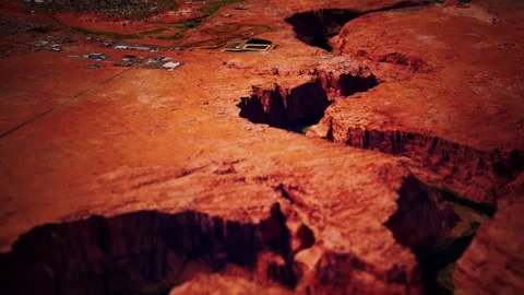 Aerial view of antelope canyon Stock Footage 140651950