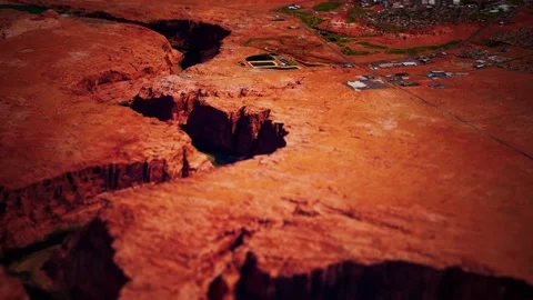 Aerial view of antelope canyon Stock Footage 141052252