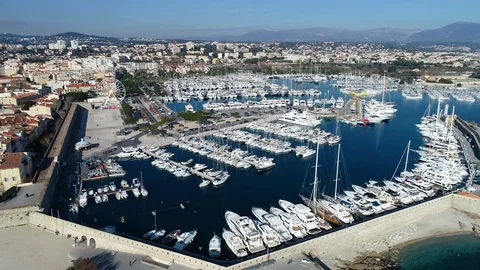 Aerial view of Antibes Stock-Footage 104198966