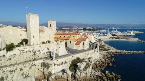 Aerial view of Antibes Video stock 104199009