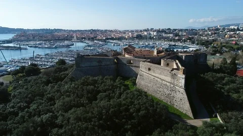 Aerial view of Antibes Stock-Footage 104200187