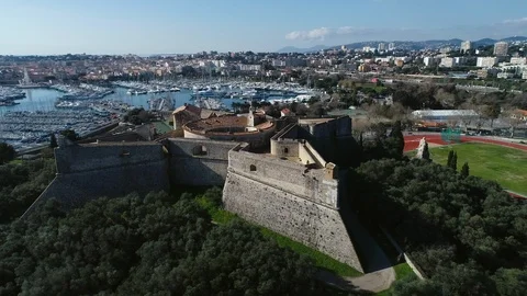Aerial view of Antibes Video stock 104201144