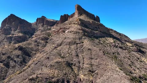 Aerial view of Apache Lake and mountains, United States. Video stock 312769961