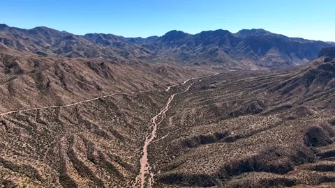 Aerial view of Apache Lake and mountains, United States. Video stock 312770098