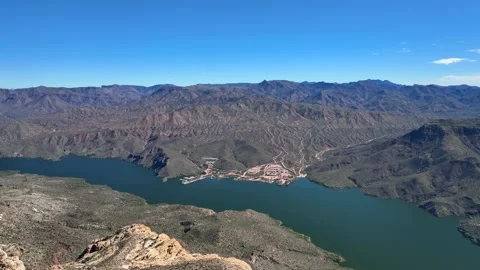 Aerial view of Apache Lake, United States. Stock-Footage 320165559