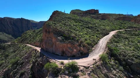 Aerial view of Apache Trail, United States. Stock-Footage 320165467