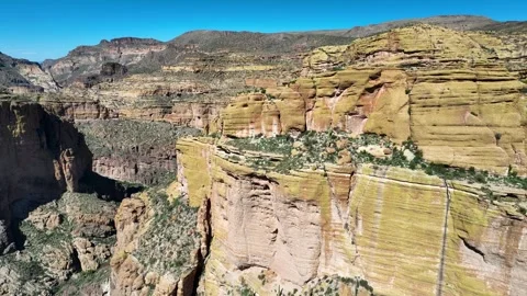 Aerial view of Apache Trail, United States. 库存影片 320165483