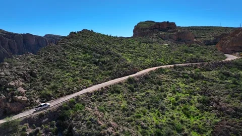 Aerial view of Apache Trail, United States. Stock-Footage 320165548