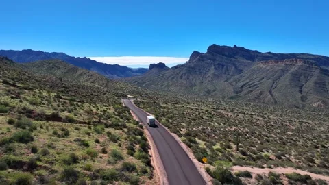 Aerial view of Apache Trail, United States. Stock-Footage 320165601