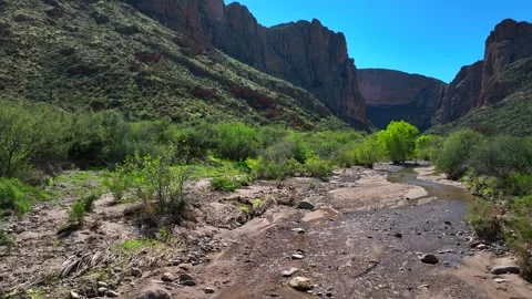 Aerial view of Apache Trail, United States. 库存影片 320165612