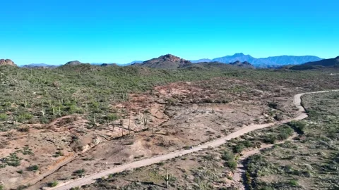 Aerial view of Apache Trail, United States. Stock-Footage 320165685