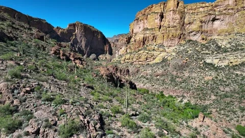 Aerial view of Apache Trail, United States. Stock-Footage 320165701
