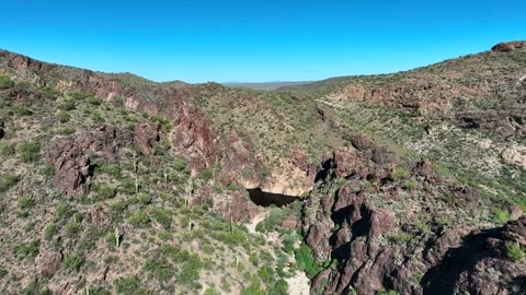 Aerial view of Apache Trail, United States. 库存影片 320165711