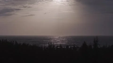 Aerial View of Apsarakonda Coastal Cliffs and Arabian Sea Karnataka 库存影片 333820487