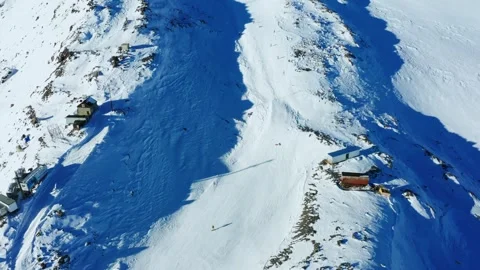 Aerial View of Arctic Ice Cap Landscape Video stock 320856146