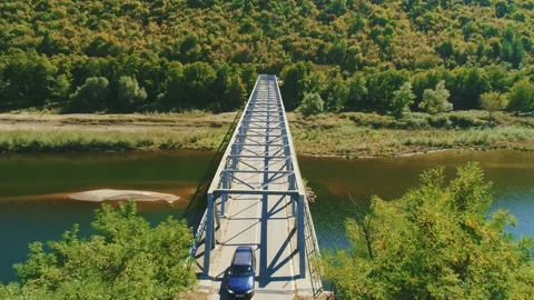 Aerial view of Arda River, passing through the Eastern Rhodopes Vídeos de archivo 167723468