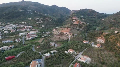 Aerial view of Argassi landscape, Greece. Stock Footage 342178390