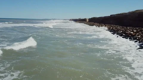 Aerial view of Argentina beach Stock Footage 127924809