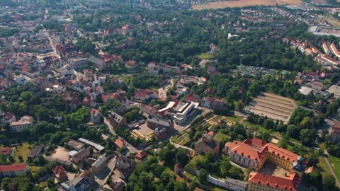 Aerial view around the old town of the city Zeitz 库存影片 305872814