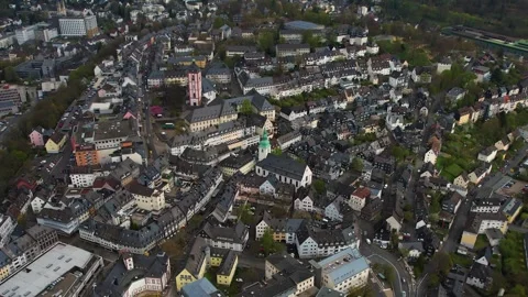 Aerial view around the old town of the city  Siegen Vídeos de archivo 307242452