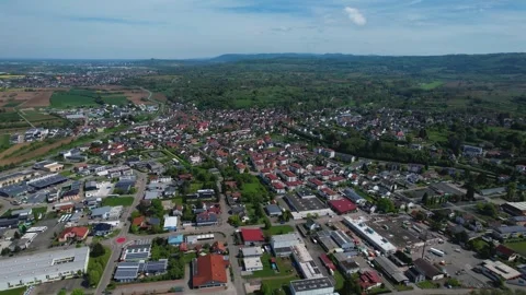 Aerial view around the old town of the city Altdorf, 77955 Ettenheim 库存影片 308289952