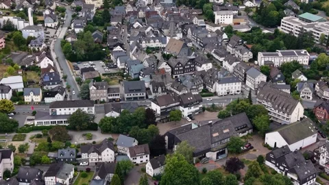 Aerial view around the old town of the city Bad Laasphe 库存影片 341027282