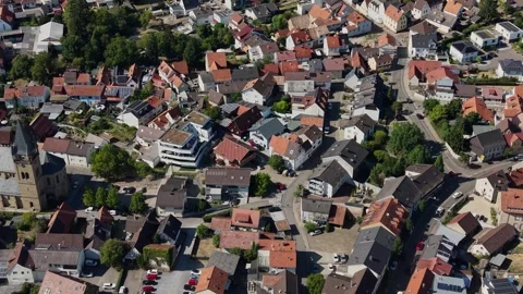 Aerial view around the old town of the city Östringen 库存影片 341701688