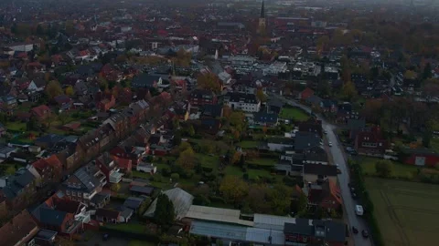Aerial view around the town Dülmen Stock Footage 268481653