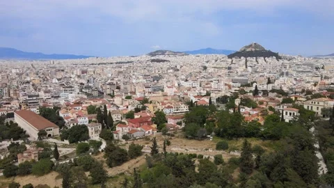 AERIAL VIEW AT ATHENS Stock Footage 196068341