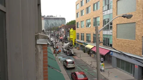 Aerial view of Augusta Ave Stock Footage 143166277