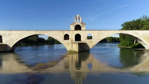Aerial view of The Avignon Stock Footage 93135606