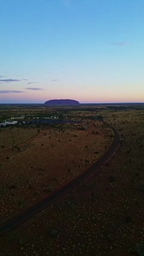 Aerial view of Ayers Rock, Australia. Stock Footage 314703838