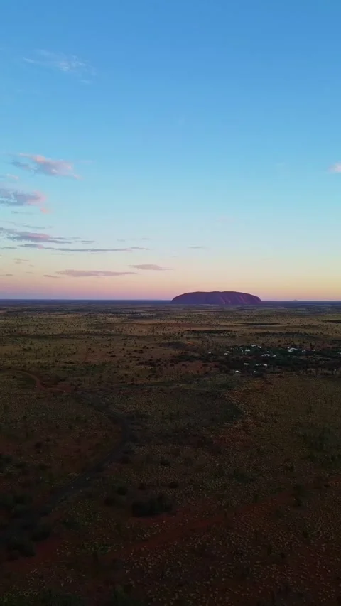 Aerial view of Ayers Rock, Australia. Stock Footage 314703860