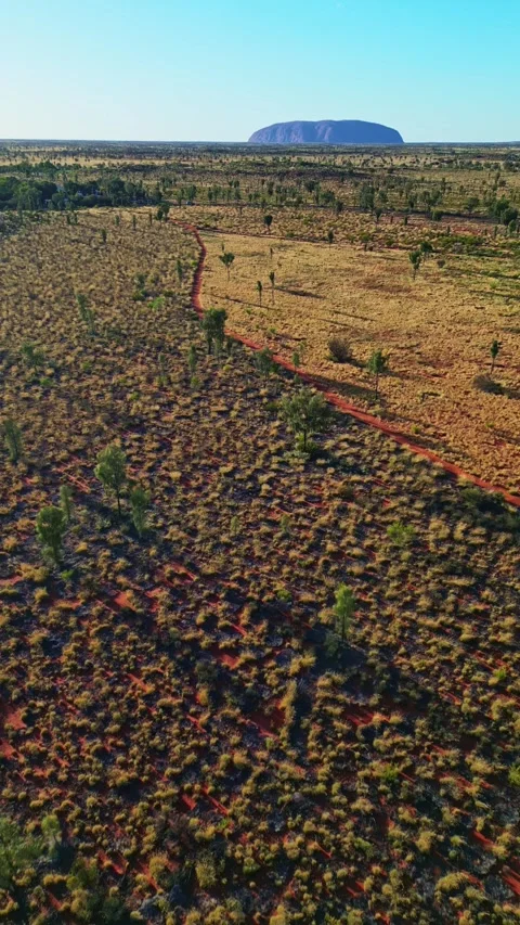 Aerial view of Ayers Rock, Australia. Stock Footage 314703900