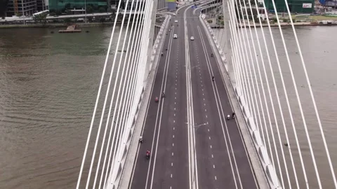 Aerial View Of Ba Son Bridge Vietnam Stock Footage 322215162