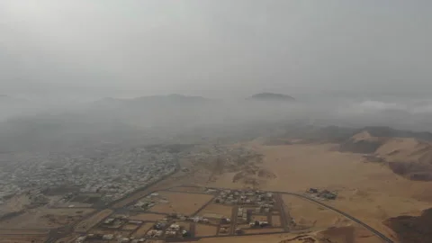 Aerial view of Badr Hunain- A small town in the administrative district Видео 106975879